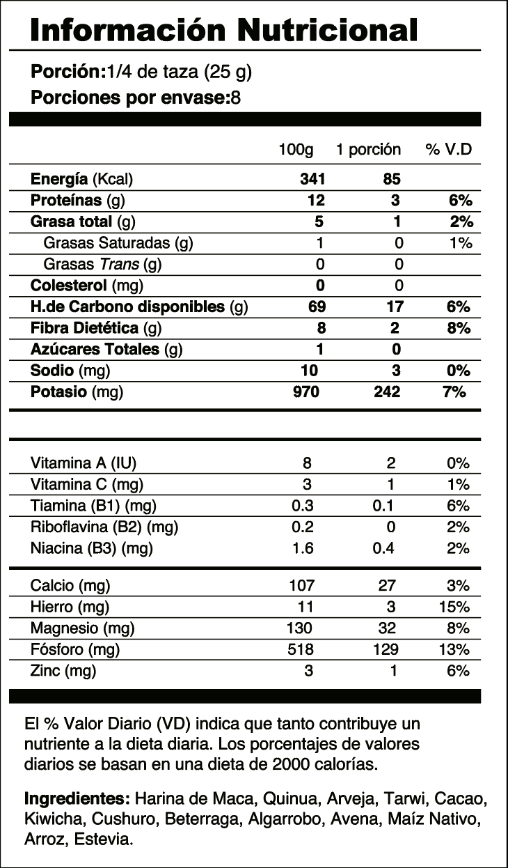 Cereal 7 Semillas - Chocolate x 200 g - Imagen 3
